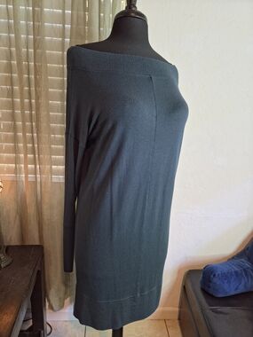 Athleta Knit Off-The-Shoulder Teal Dress #0392